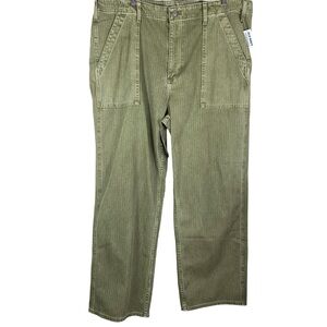 Old Navy Mens 90's Loose Fit Jeans Size 42x30 Fatigue Green NWT